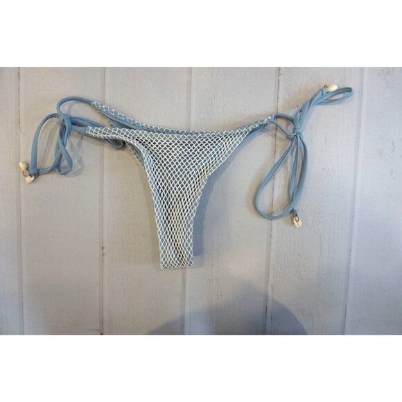 ZAFUL Fishnet Tie Side String Bikini Swimsuit High Cut Bottoms - Size S, NWOT - Picture 5 of 8